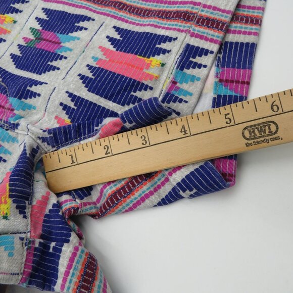 American Eagle Shorts Womens Size 0 Stretch Midi Shorts Aztec Print Short Booty - Picture 9 of 10